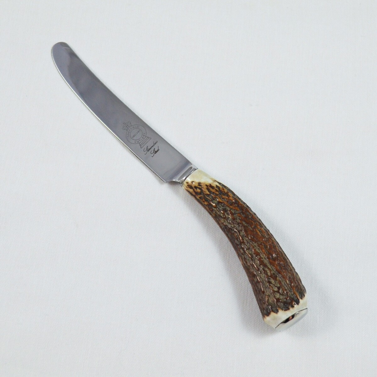 A Genuine Stag Horn Handled Tea Knife