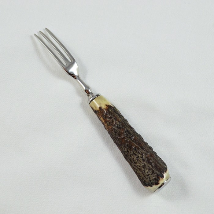 A Genuine Stag Horn Handled Tea Fork - Image 3