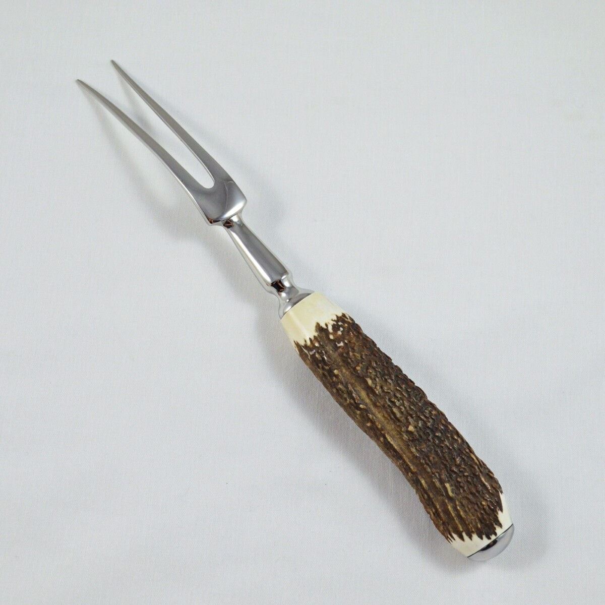 A Genuine Stag Horn Handled Carving Fork - Image 2