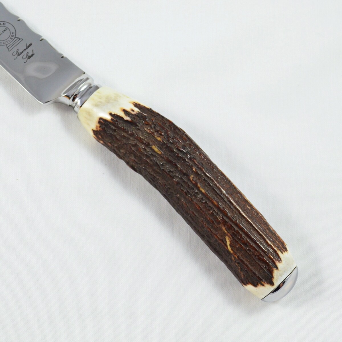 A Genuine Stag Horn Handled Carving Knife - Image 3