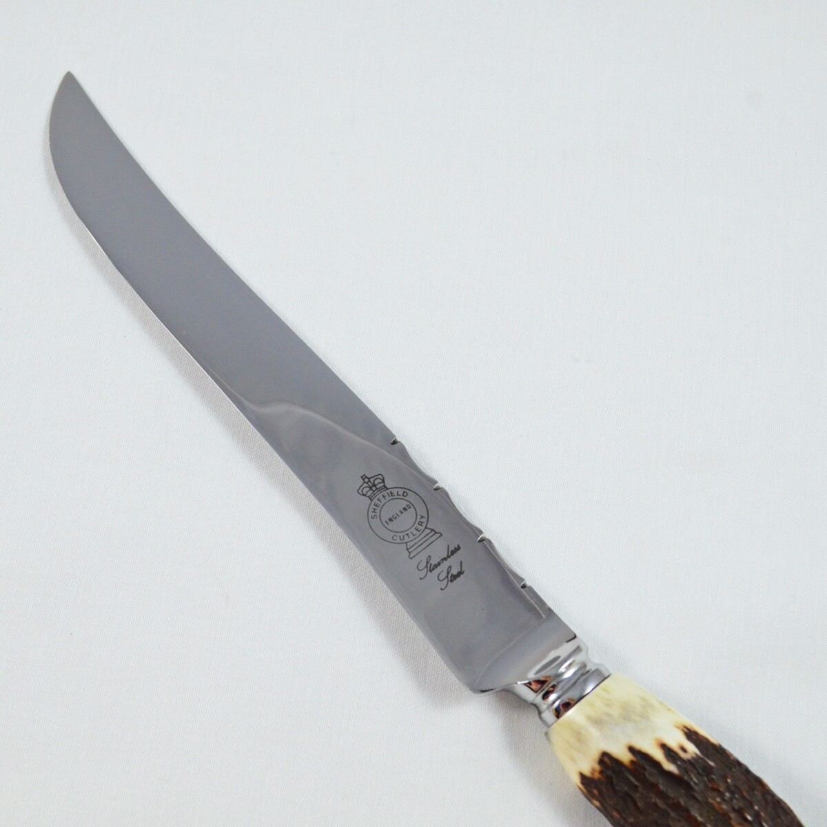 A Genuine Stag Horn Handled Carving Knife - Image 4