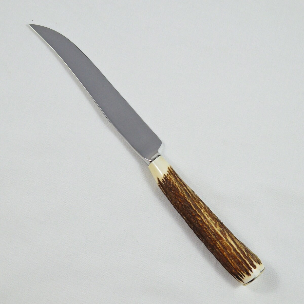 A Genuine Stag Horn Handled 2 Piece Game Carving Set - Image 4