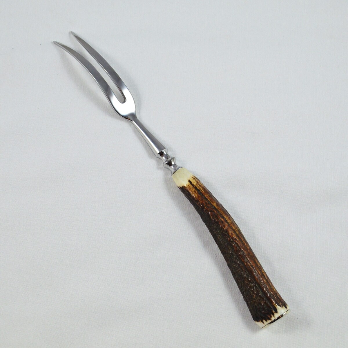 A Genuine Stag Horn Handled 2 Piece Game Carving Set - Image 10