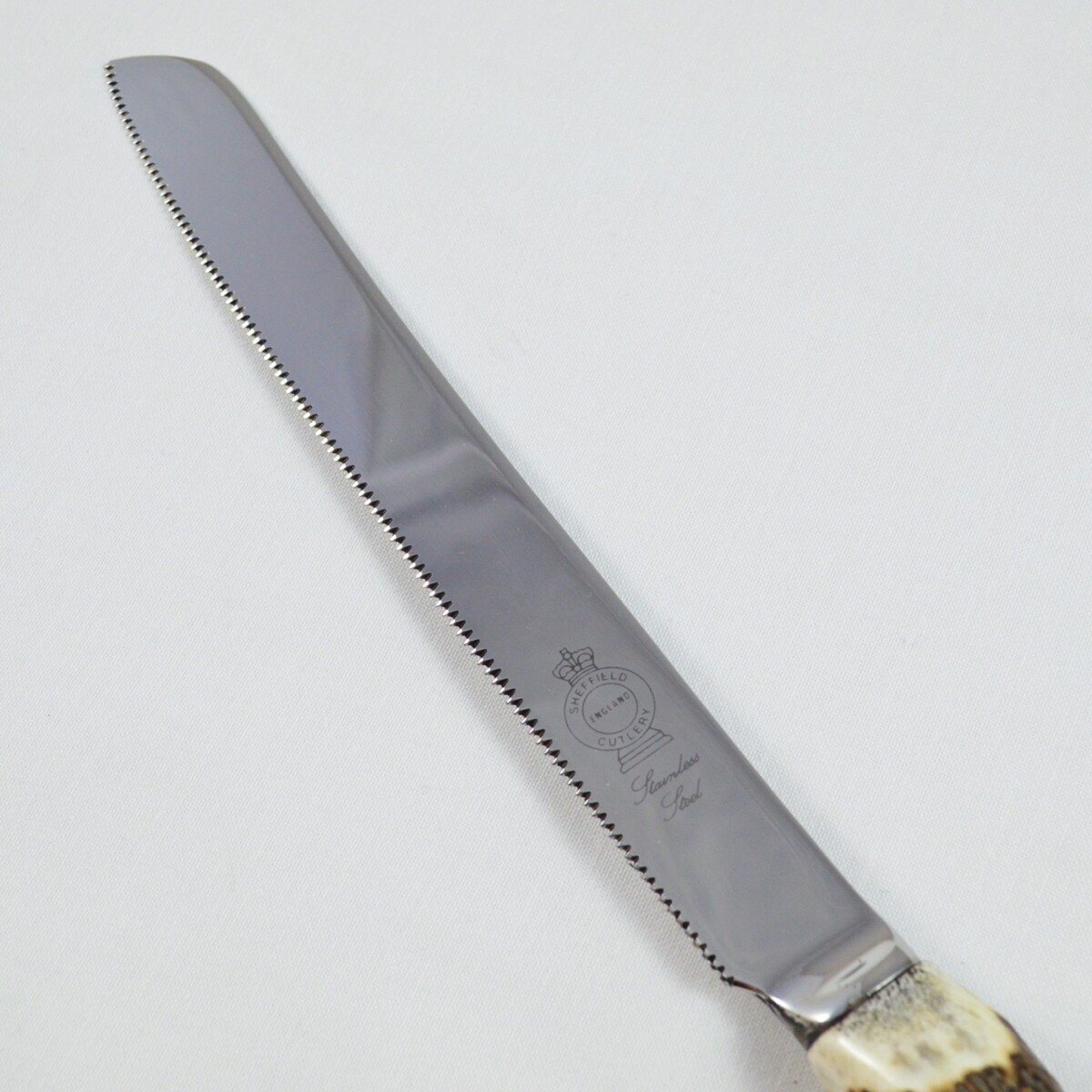 A Genuine Stag Horn Handled Bread Knife - Image 3