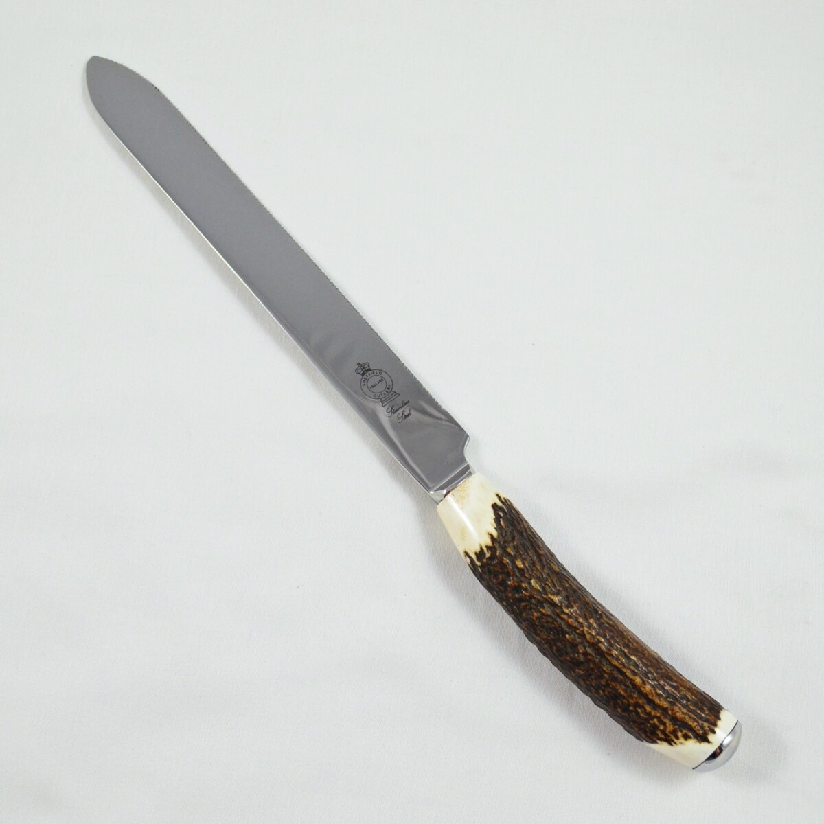 A Genuine Stag Horn Handled Wedding Cake Knife Gift Boxed - Image 5
