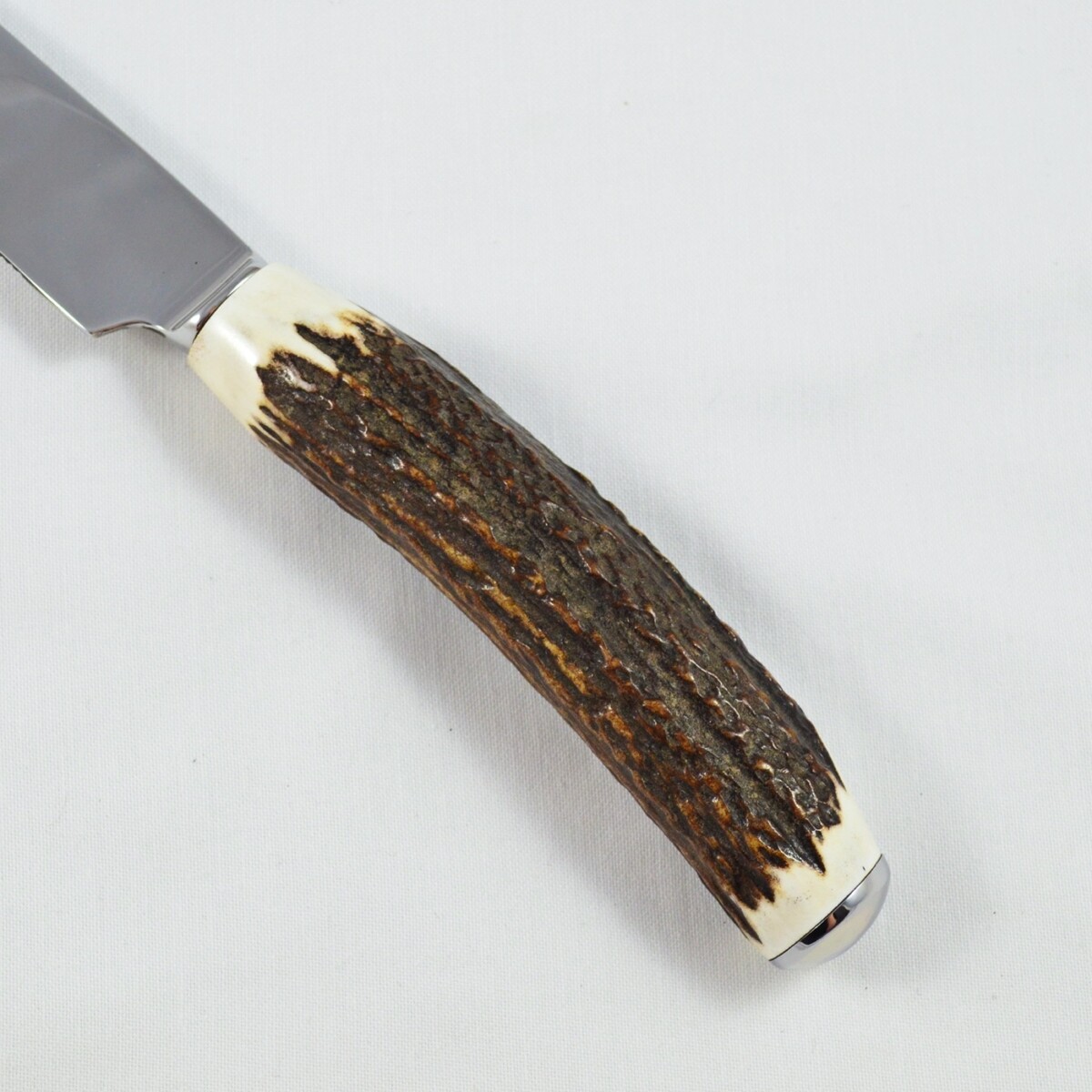 A Genuine Stag Horn Handled Wedding Cake Knife Gift Boxed - Image 3