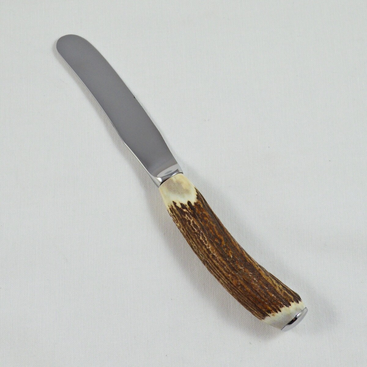 A Genuine Stag Horn Handled Cheese Board Set - Image 4