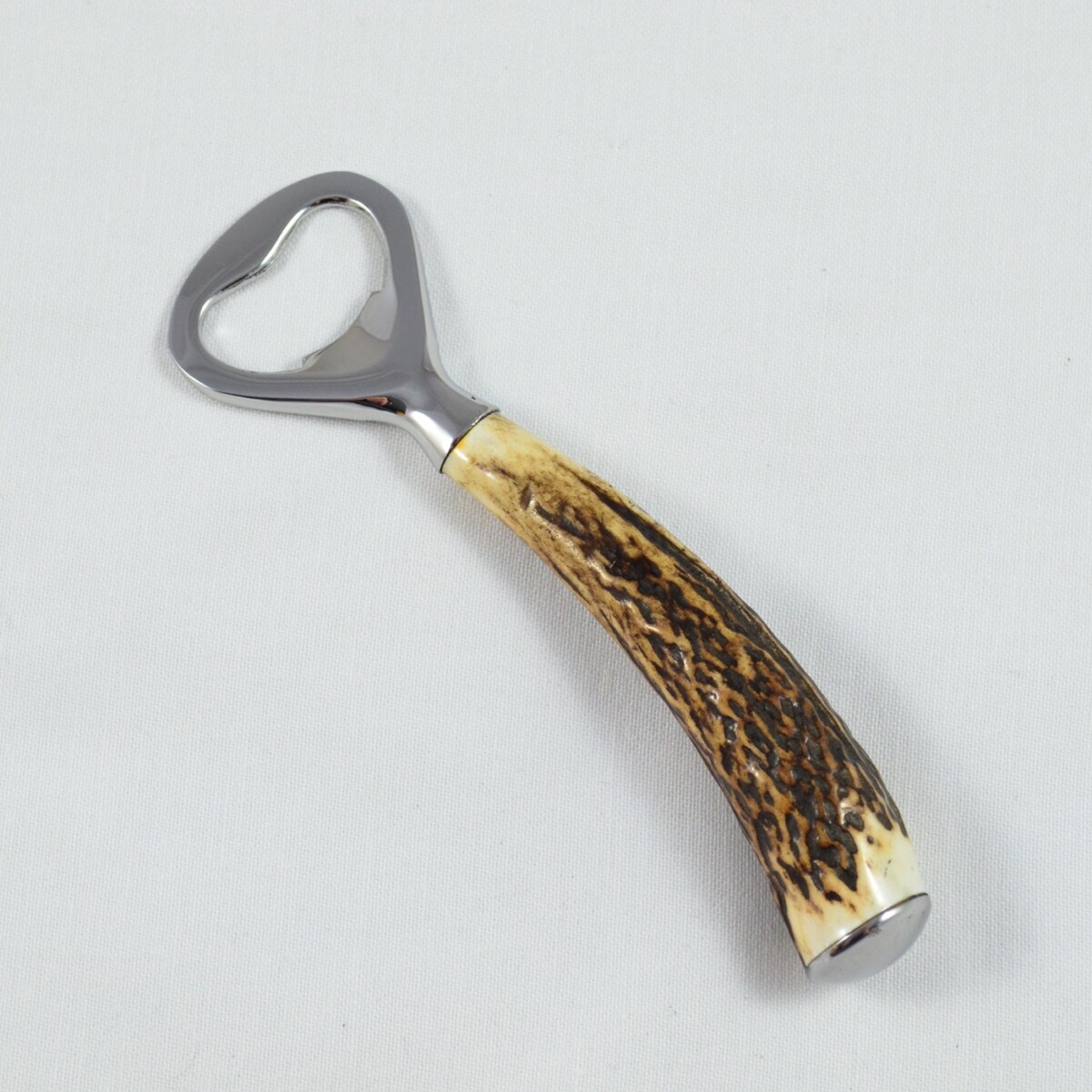 A Genuine Stag Horn Handled Bottle Opener Gift Boxed