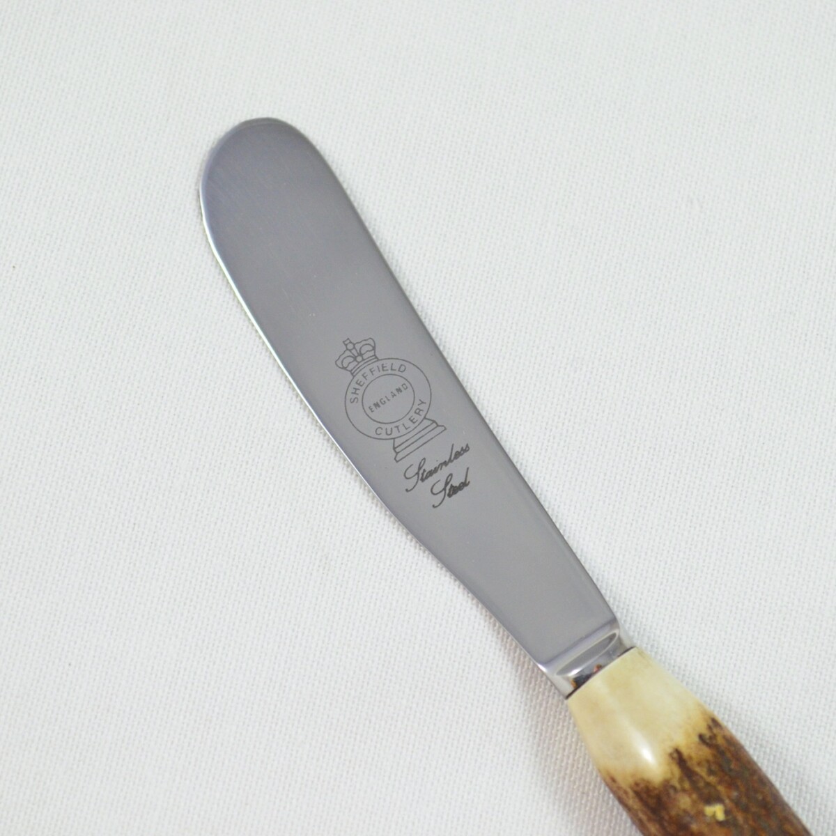 A Genuine Stag Horn Handled Dinky Butter Knife Gift Boxed - Image 3