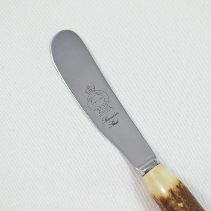 A Genuine Stag Horn Handled Dinky Butter Knife Gift Boxed - Image 3