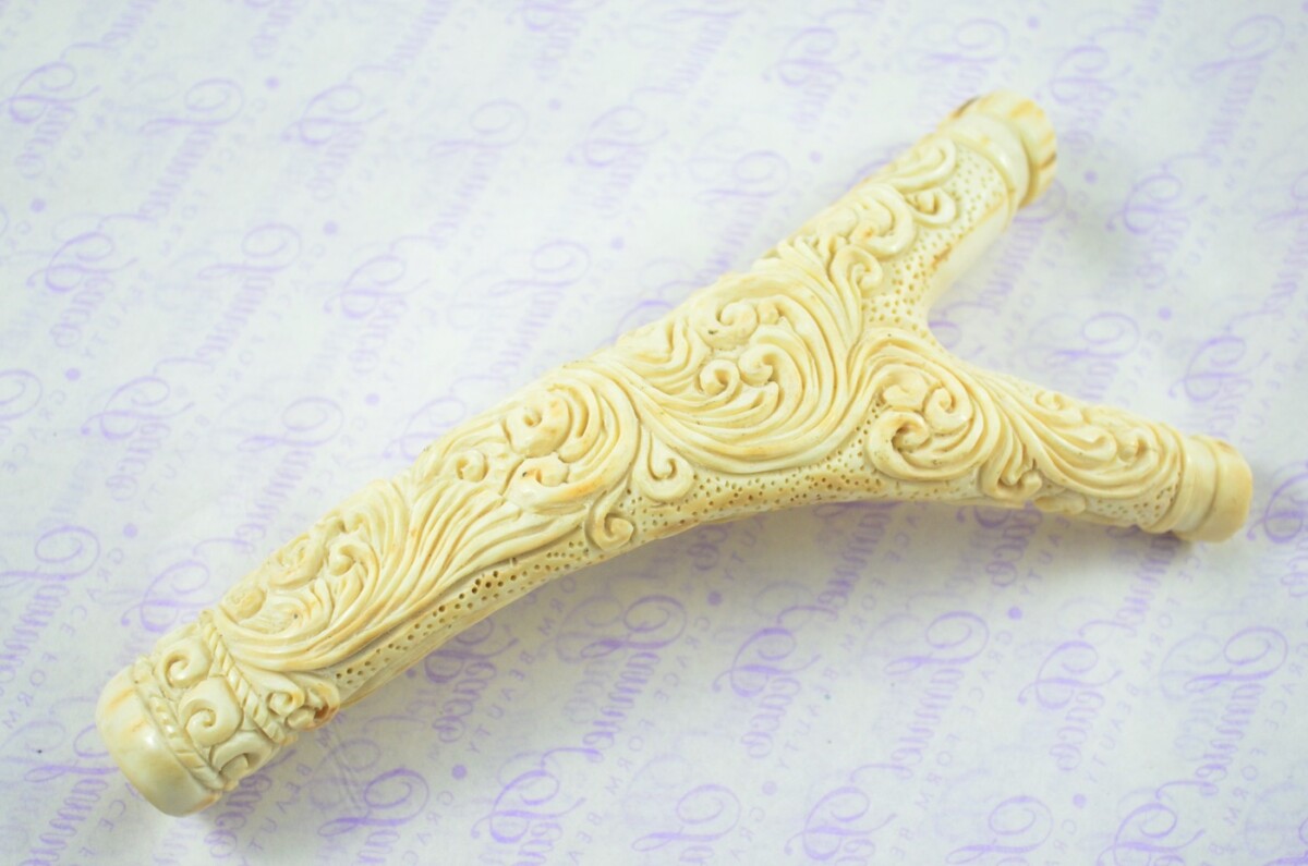 Stag Horn Ornate Hand Carved Catapult / Slingshot