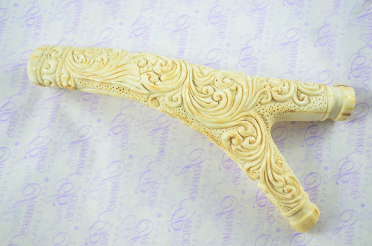 Stag Horn Ornate Hand Carved Catapult / Slingshot - Image 2