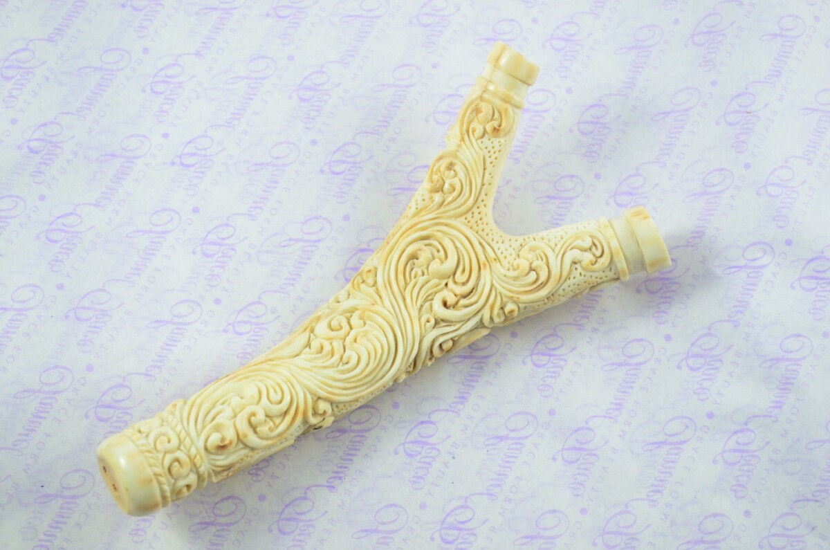 Stag Horn Ornate Hand Carved Catapult / Slingshot - Image 3