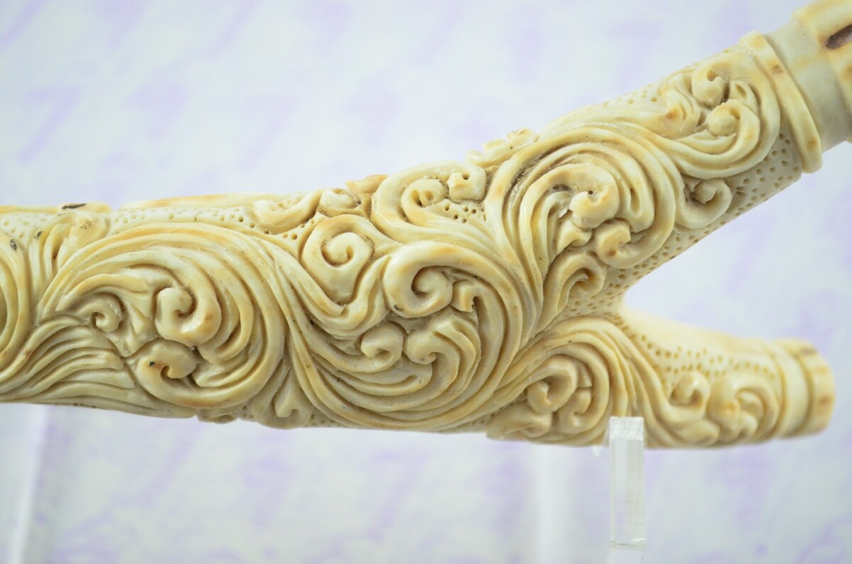 Stag Horn Ornate Hand Carved Catapult / Slingshot - Image 7