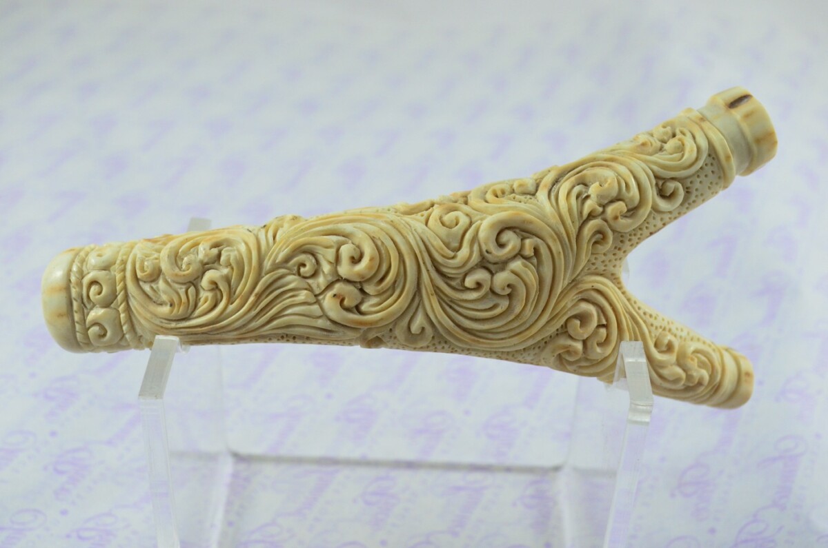 Stag Horn Ornate Hand Carved Catapult / Slingshot - Image 8