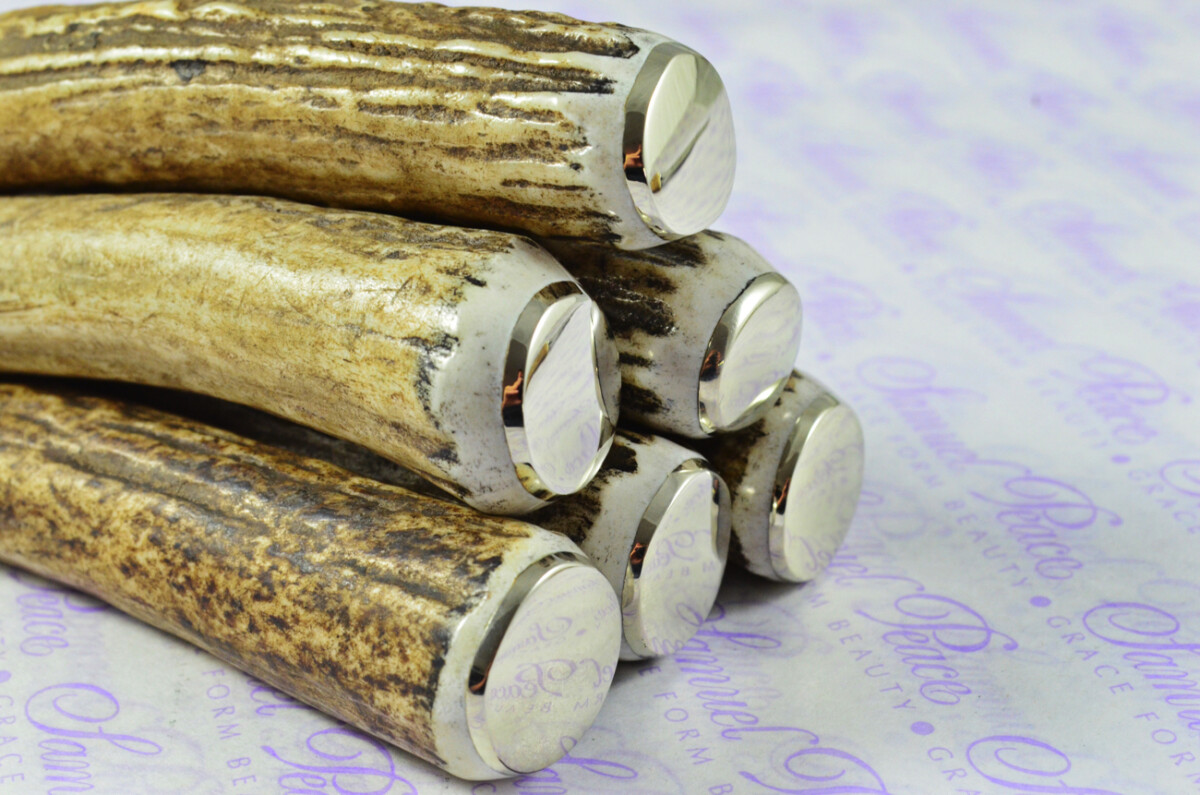 Brand New Six Hump Back Genuine Stag/Antler Handle Steak Knives Made in Sheffield England - Image 10