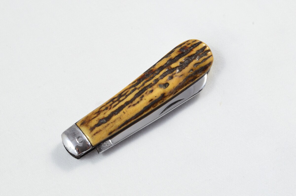 John Petty Sheffield Made 1 Blade Stag Antler Horn Scaled Pen Knife c1820 - Image 7