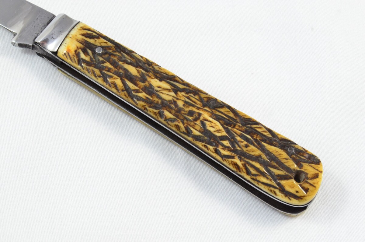 Joseph Rodgers Sheffield Made 1 Blade Stag Antler Horn Scaled Pen Knife - Image 2