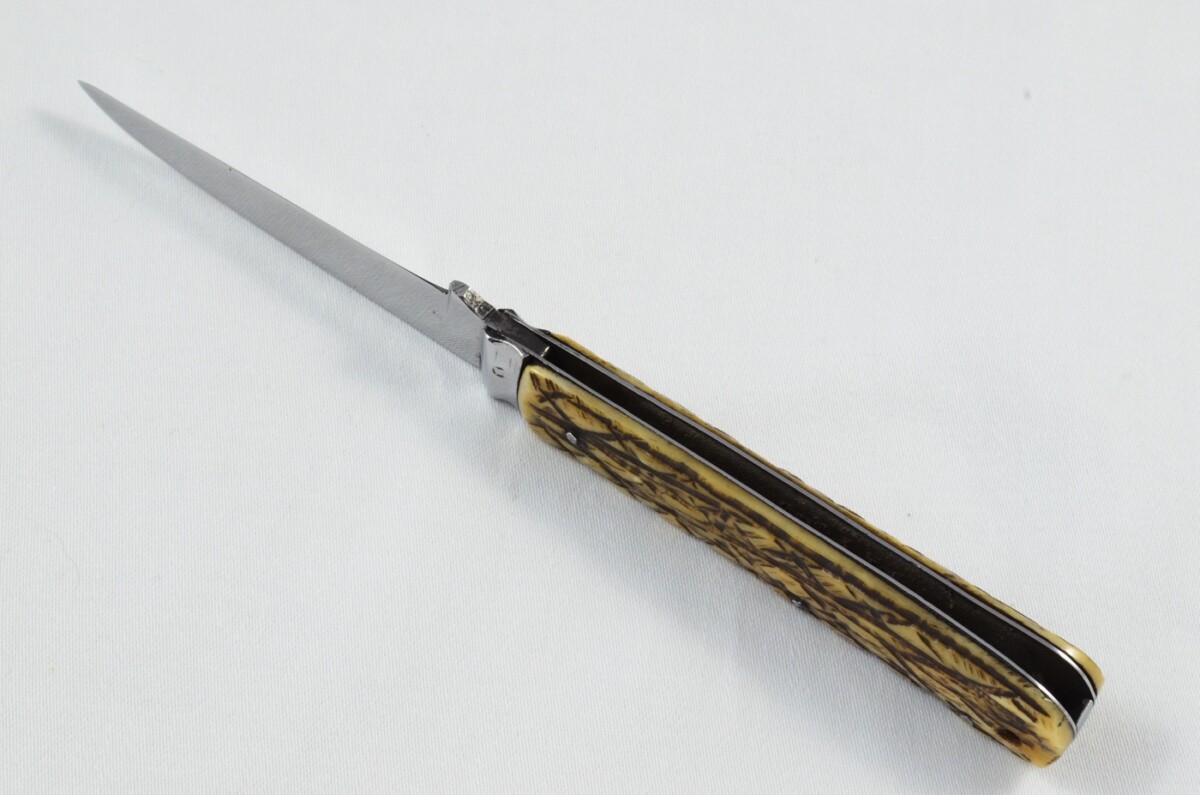 Joseph Rodgers Sheffield Made 1 Blade Stag Antler Horn Scaled Pen Knife - Image 4