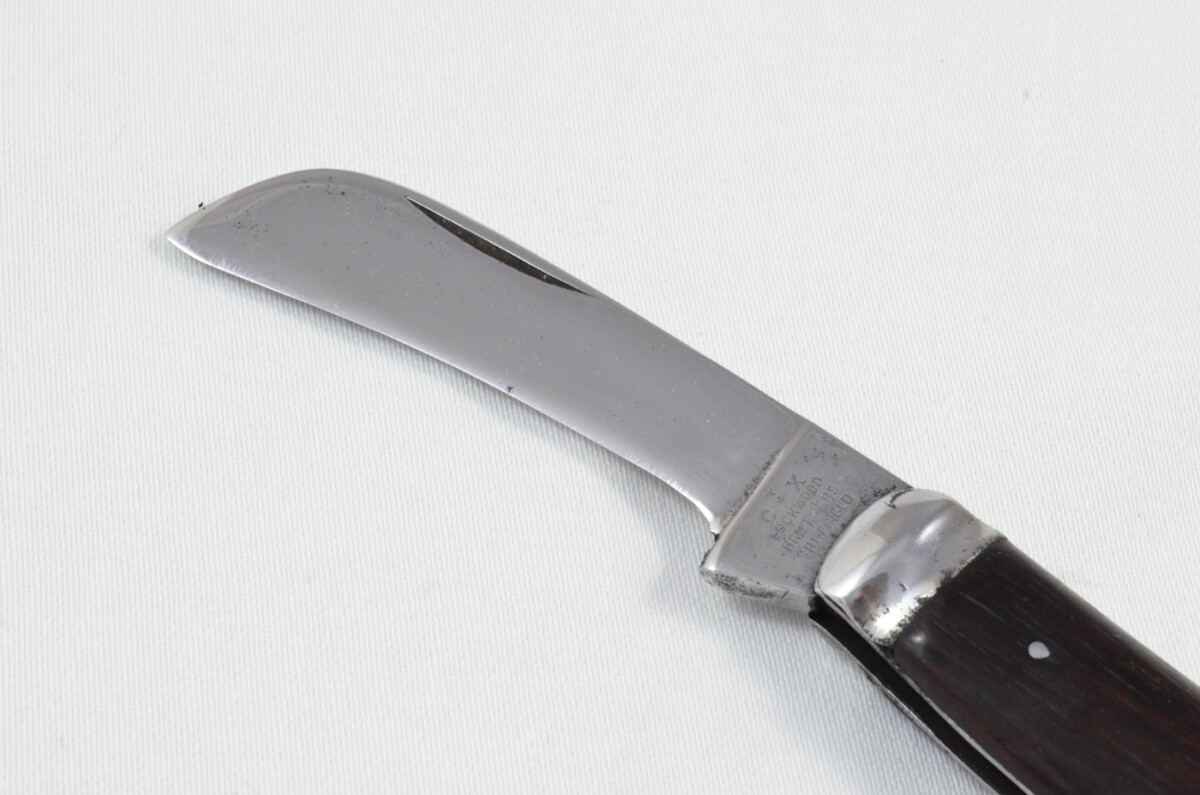 Sheffield Made 1 Blade Ebony Scaled Pruning Knife Lockwood Bros - Image 3