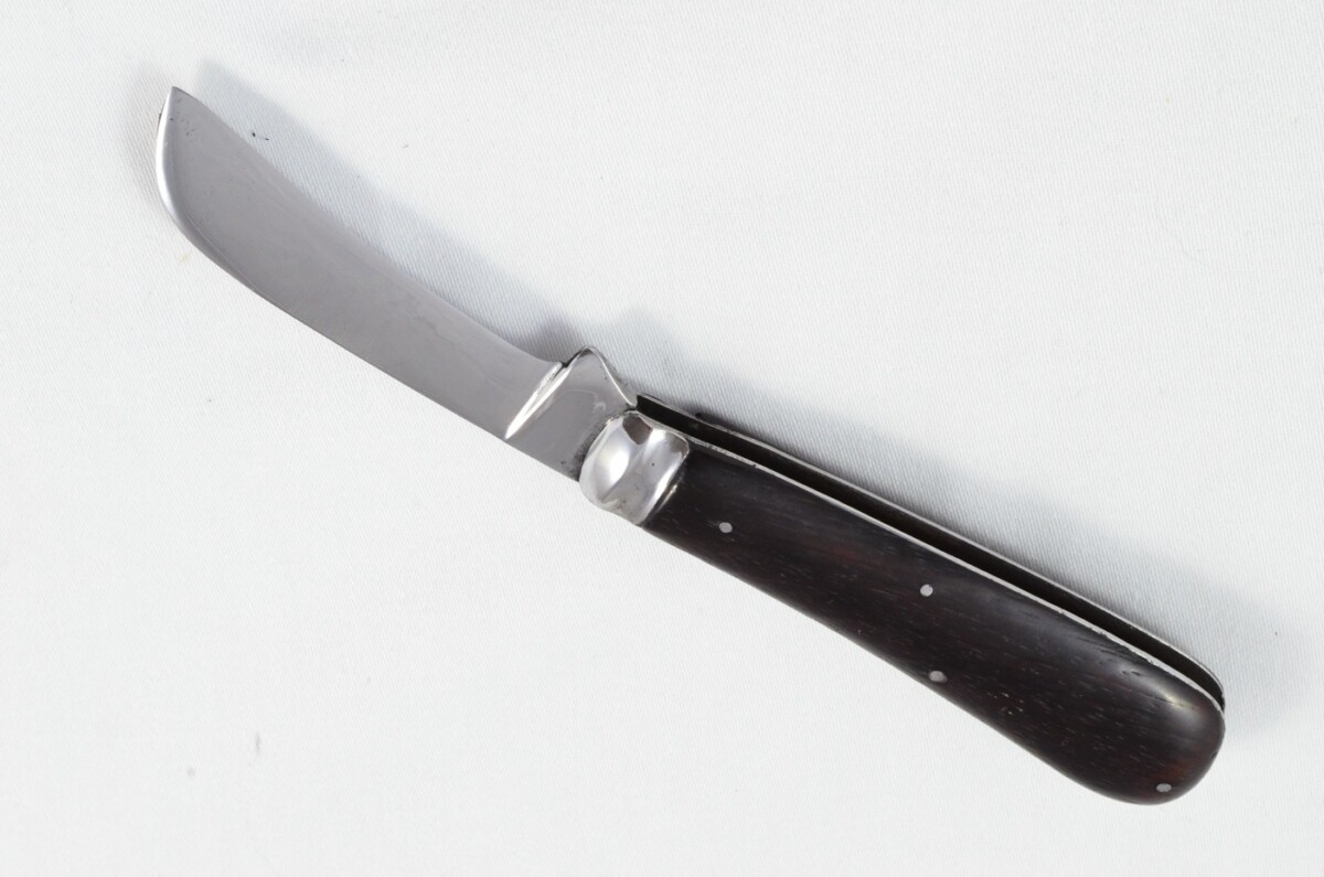 Sheffield Made 1 Blade Ebony Scaled Pruning Knife Lockwood Bros - Image 5