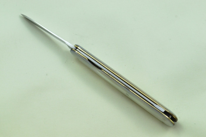 Triple Blade Fantastic Carbon Steel Bladed Mother Of Pearl Fully Restored Sheffield Made Pen/Pocket Knife c1900 Maker Unknown - Image 10