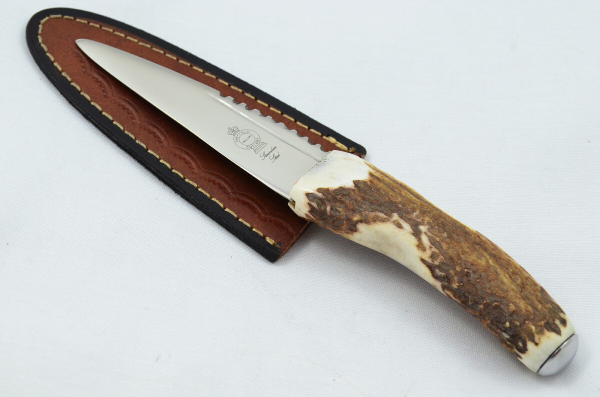 A Fantastic Genuine Stainless Steel Stag Horn Antler Handle Sgian Dubh Sheffield England **Free Engraving** - Image 2