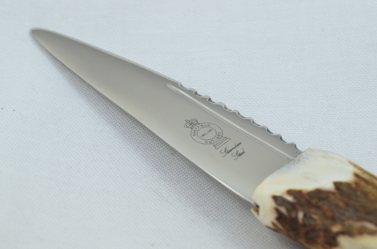 A Fantastic Genuine Stainless Steel Stag Horn Antler Handle Sgian Dubh Sheffield England **Free Engraving** - Image 5