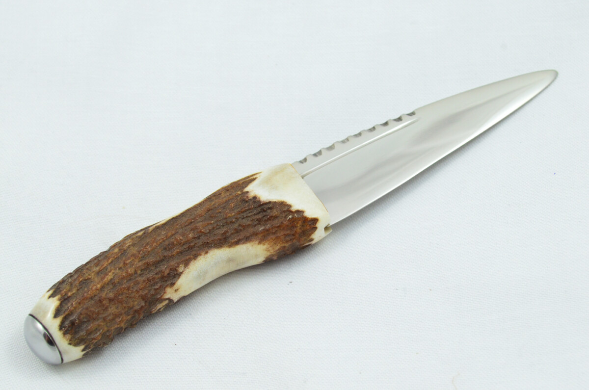 A Fantastic Genuine Stainless Steel Stag Horn Antler Handle Sgian Dubh Sheffield England **Free Engraving** - Image 7