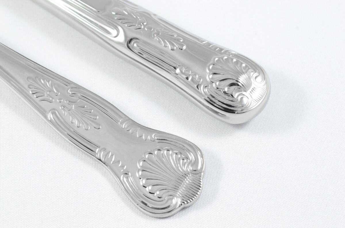 Kings Pattern Steak Knife & Fork Made in Sheffield England Stainless Steel Cutlery - Image 3