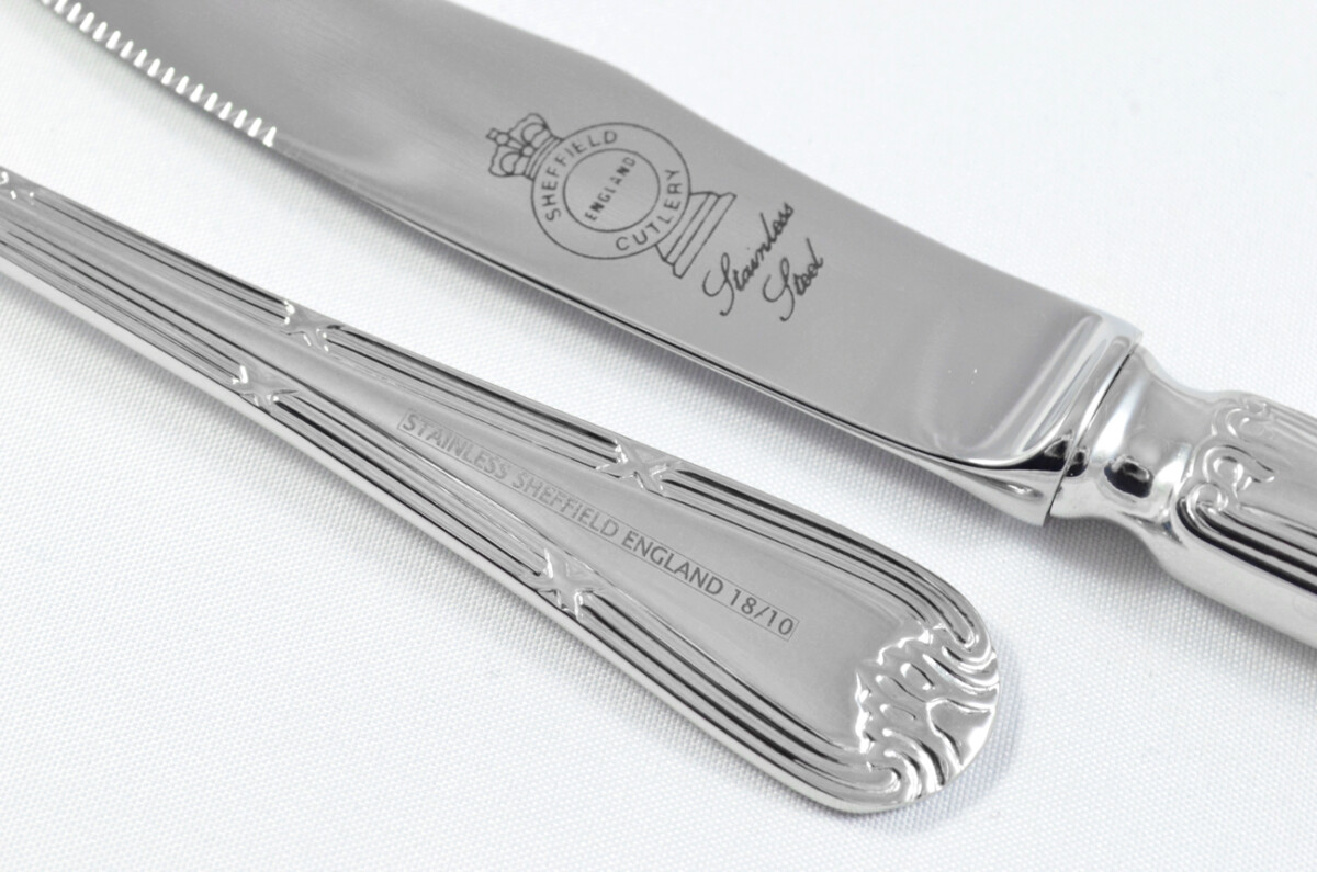 Empire Pattern Steak Knife & Fork Made in Sheffield England Stainless Steel Cutlery - Image 4