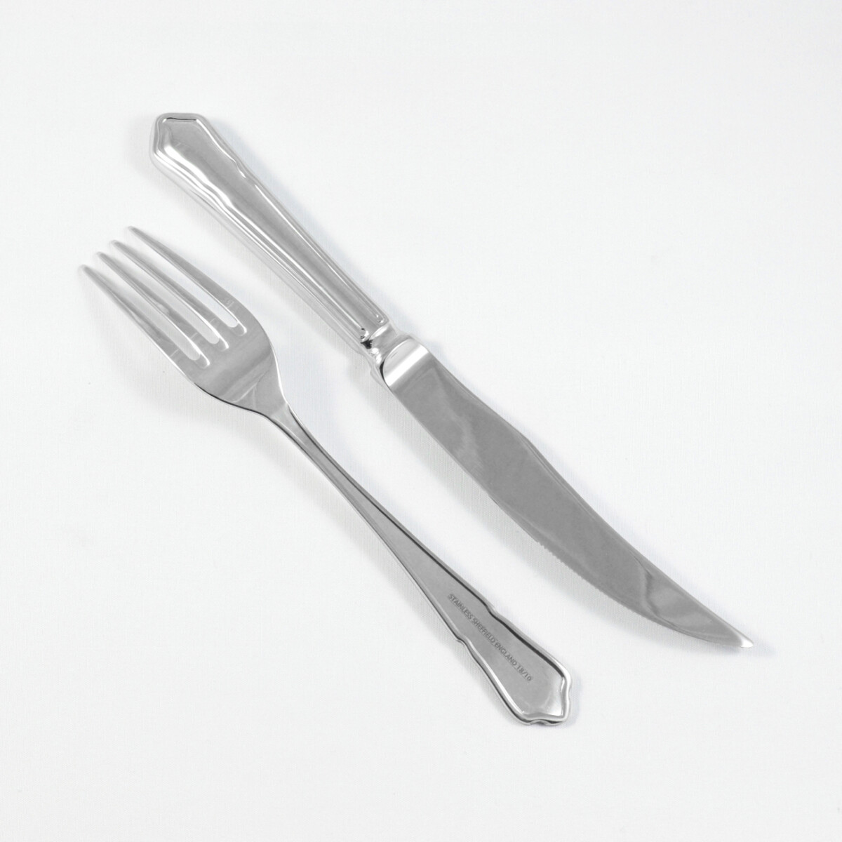 Dubarry Pattern Steak Knife & Fork Made in Sheffield England Stainless Steel Cutlery - Image 2
