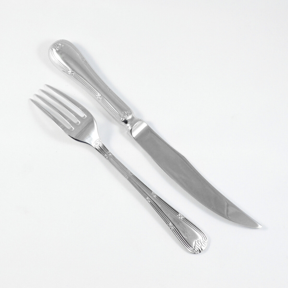 Empire Pattern Steak Knife & Fork Made in Sheffield England Stainless Steel Cutlery - Image 2