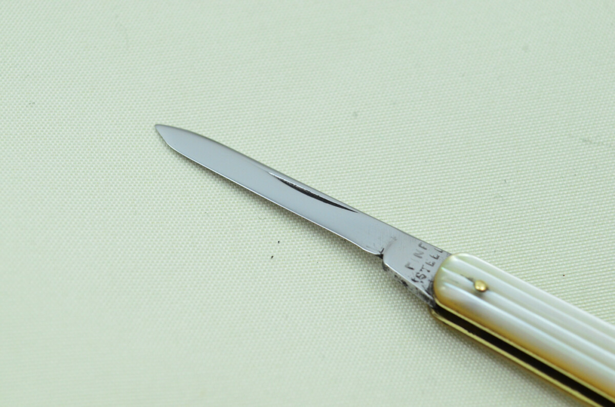 Single Blade Fantastic Carbon Steel Bladed Mother Of Pearl Fully Restored Sheffield Made Pen/Pocket Knife c1900 Maker Unknown - Image 5