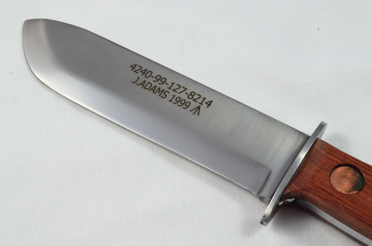A Brand New Full Scale Tang Survival Knife Hardwood Handle 7" Bright Blade - Image 4