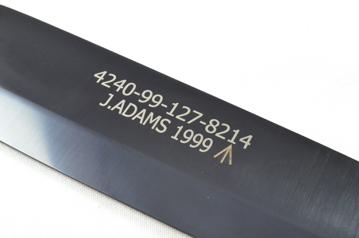 A Brand New Full Scale Tang Survival Knife Hardwood Handle 7" Black Blade - Image 5