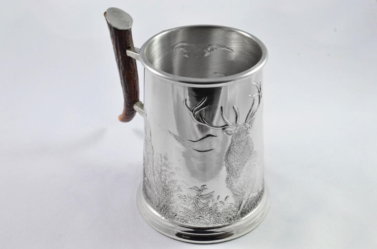 Brand New Stag Horn Handled 1 Pint Tankard Monarch Handmade in Sheffield England - Image 2
