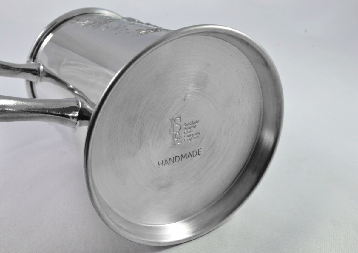 Brand New Pewter 1 Pint Tankard Golfing Scene Handmade in Sheffield England - Image 7