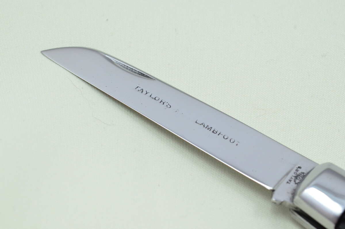 Taylors Eye Witness Sheffield Made 1 Blade Black Fibre Scaled Pen Knife C1890 - Image 3
