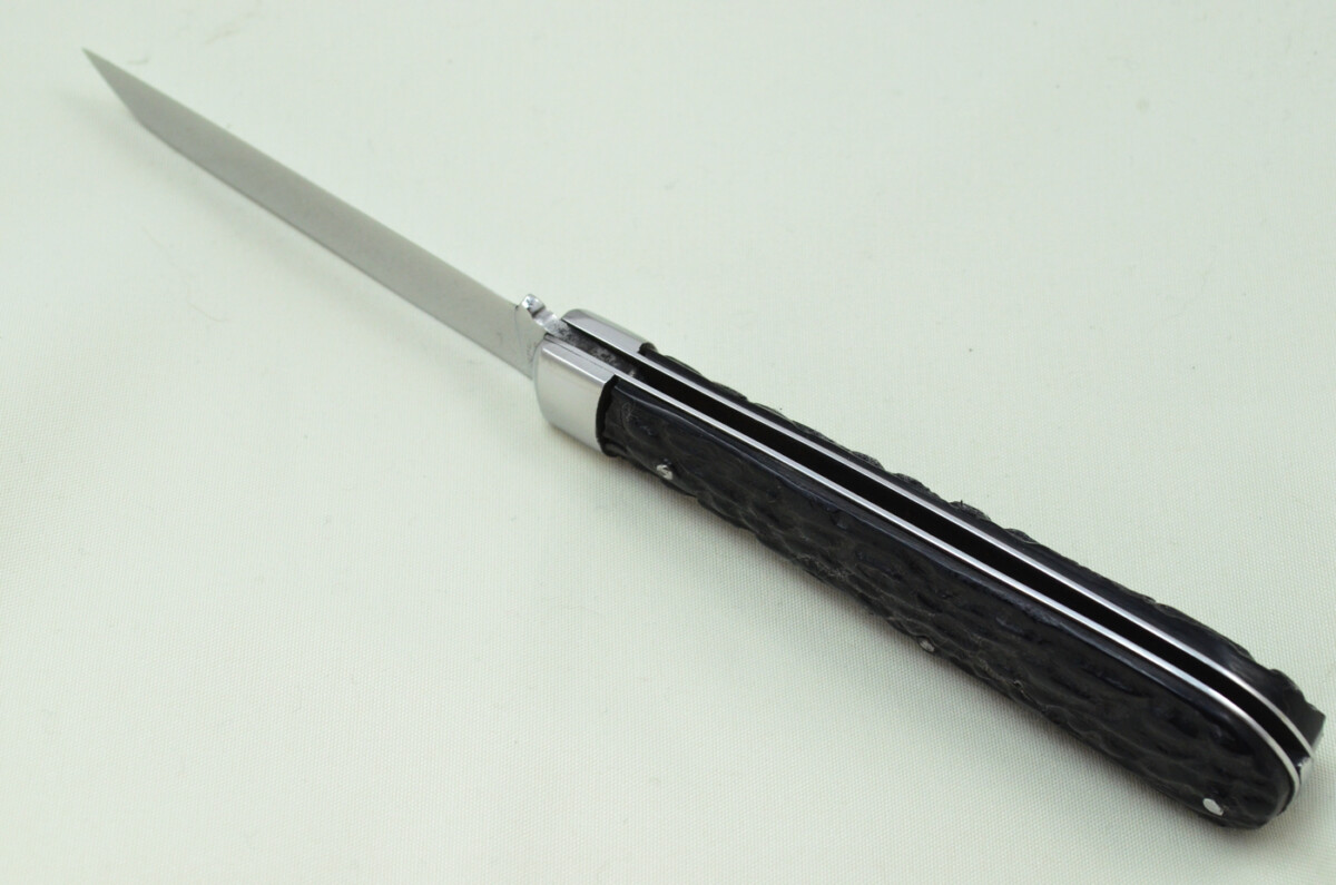 Taylors Eye Witness Sheffield Made 1 Blade Black Fibre Scaled Pen Knife C1890 - Image 5