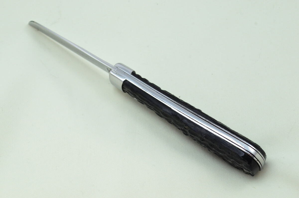 Taylors Eye Witness Sheffield Made 1 Blade Black Fibre Scaled Pen Knife C1890 - Image 6