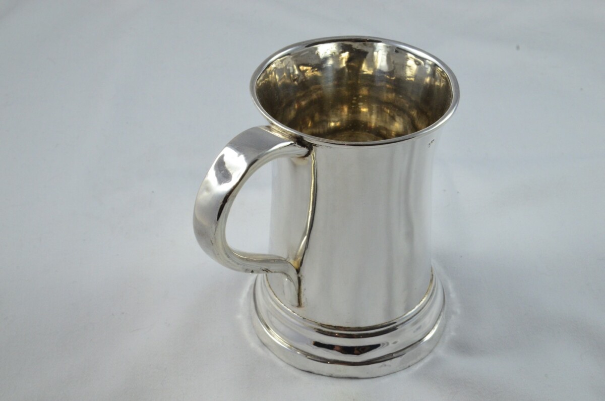 Incredibly Rare 1 Pint Tankard Old Sheffield Plate George III Handmade in Sheffield England C.1770-1790 - Image 4