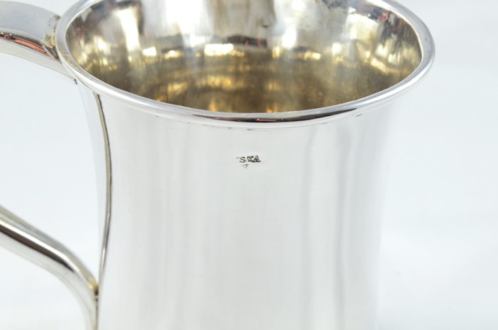 Incredibly Rare 1 Pint Tankard Old Sheffield Plate George III Handmade in Sheffield England C.1770-1790 - Image 5