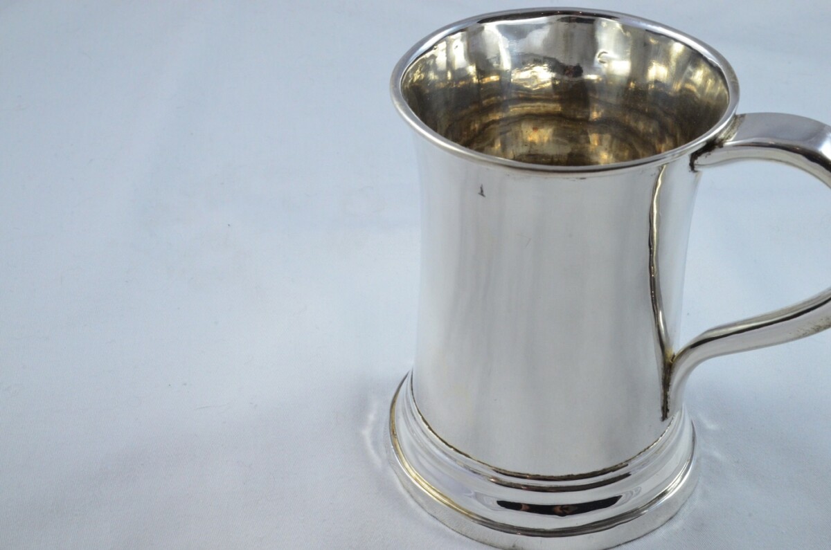 Incredibly Rare 1 Pint Tankard Old Sheffield Plate George III Handmade in Sheffield England C.1770-1790 - Image 7