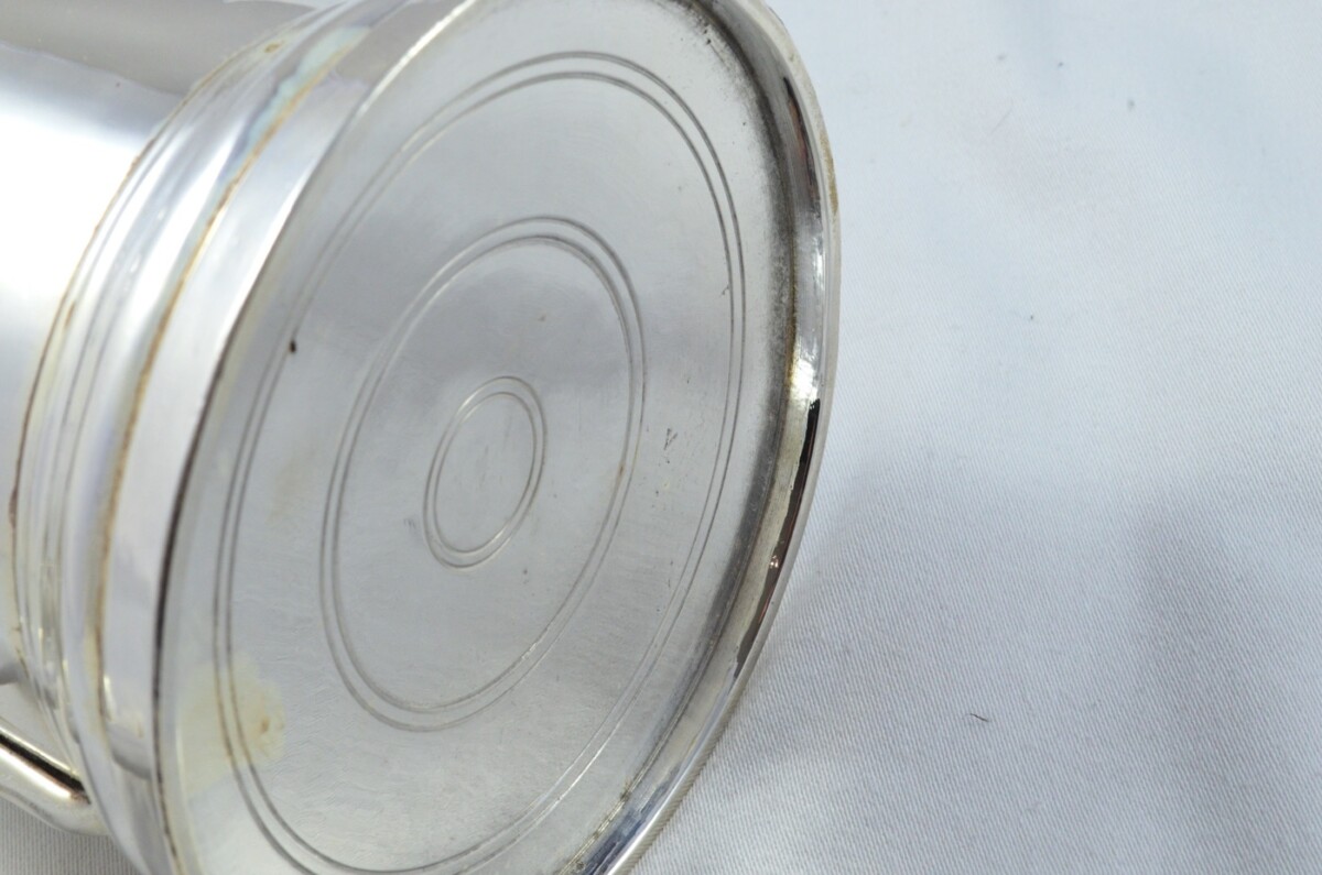 Large Rare 1 1/4 Pint Tankard Old Sheffield Plate George III Handmade in Sheffield England C.1770-1790 - Image 5