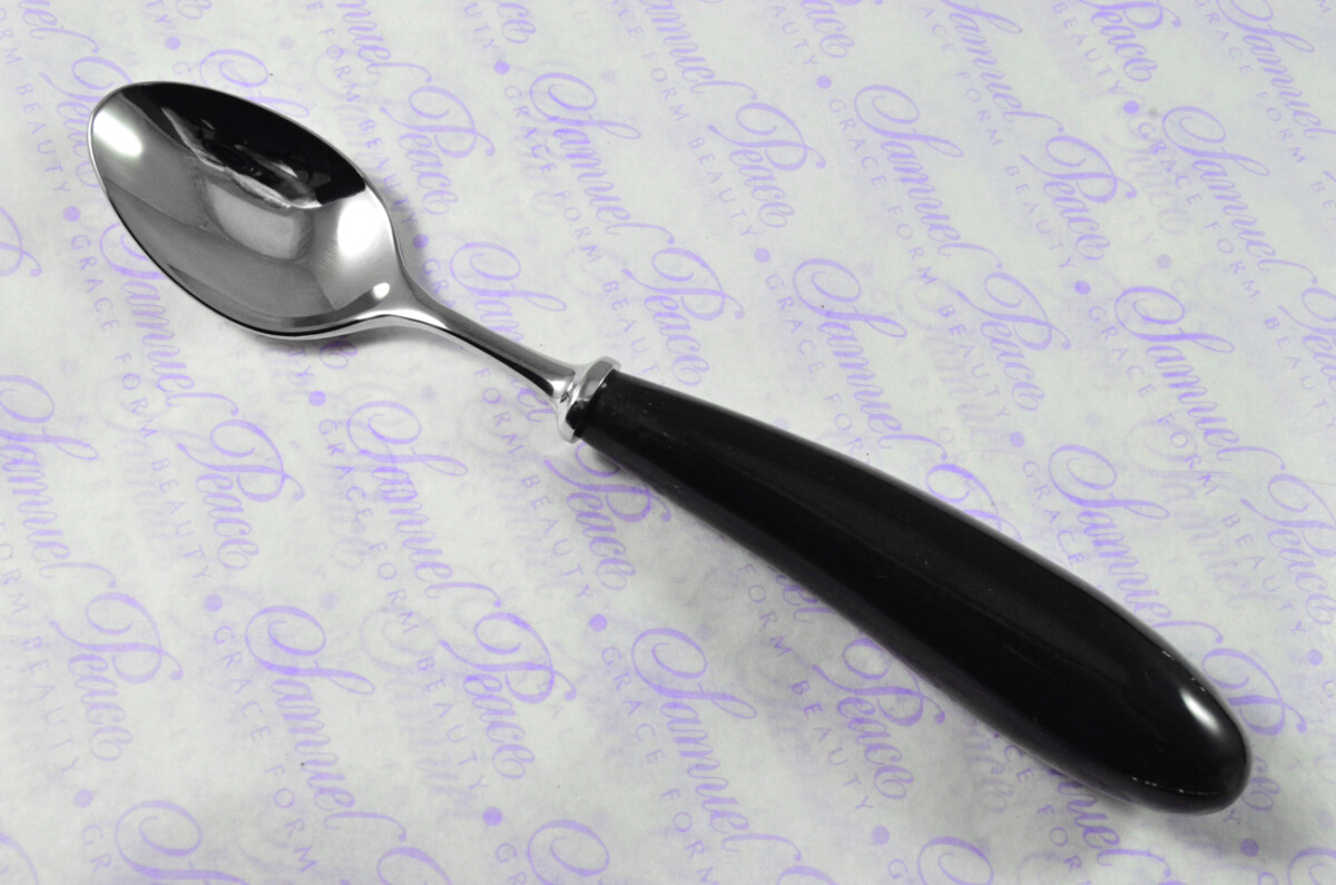 Six Brand New Genuine Water Buffalo Handle Tea Spoons Made in Sheffield England - Image 3