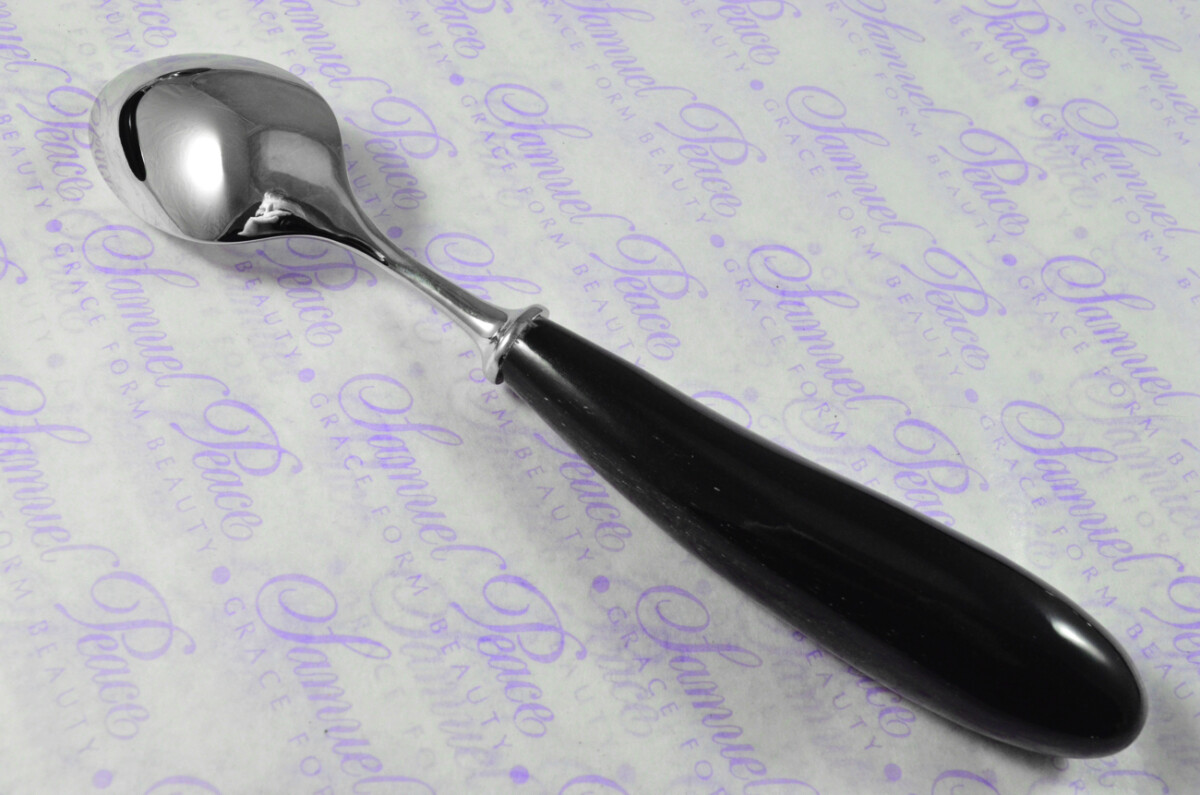 Six Brand New Genuine Water Buffalo Handle Tea Spoons Made in Sheffield England - Image 7
