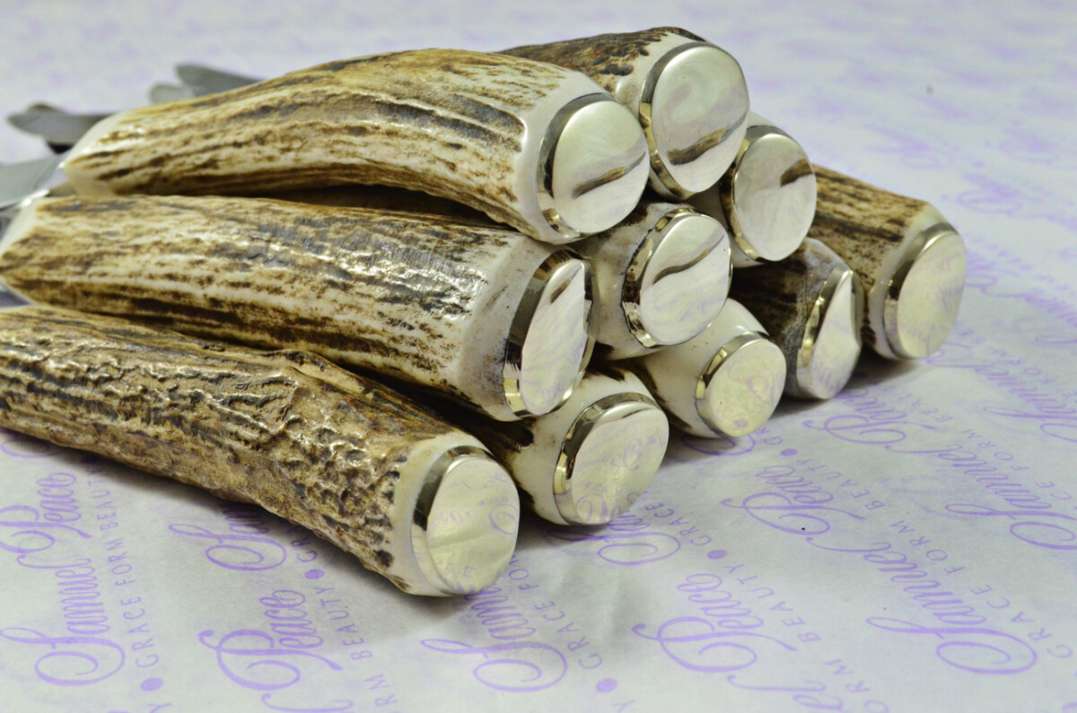 Coarse Serrate Ten Genuine Stag/Antler Handle Steak/Bistro/Grill Knife Made Sheffield England - Image 11