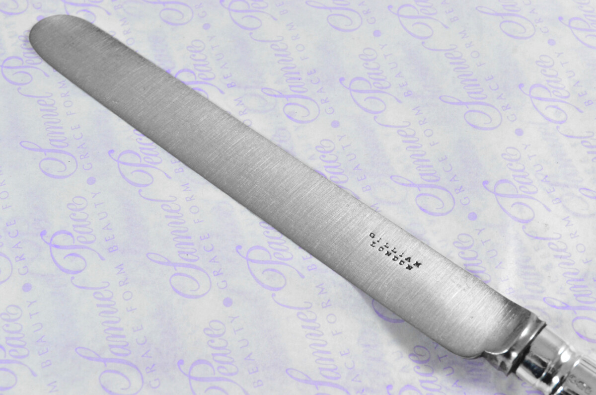 Old English Thread Pattern Sheffield Assayed 11 Table Knives Sterling Silver 1799 Georgian - Image 8