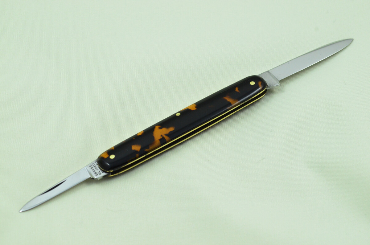 Thomas Turner Sheffield Made 2 Bladed Tortoise Shell Scaled Pen Knife - Image 4